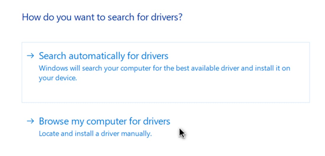 Win Search for Driver